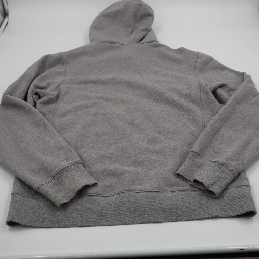 Nike Sportswear Hoodie Mens‎ Medium Grey Red Bonded Zip Tech Fleece NSW Full Zip